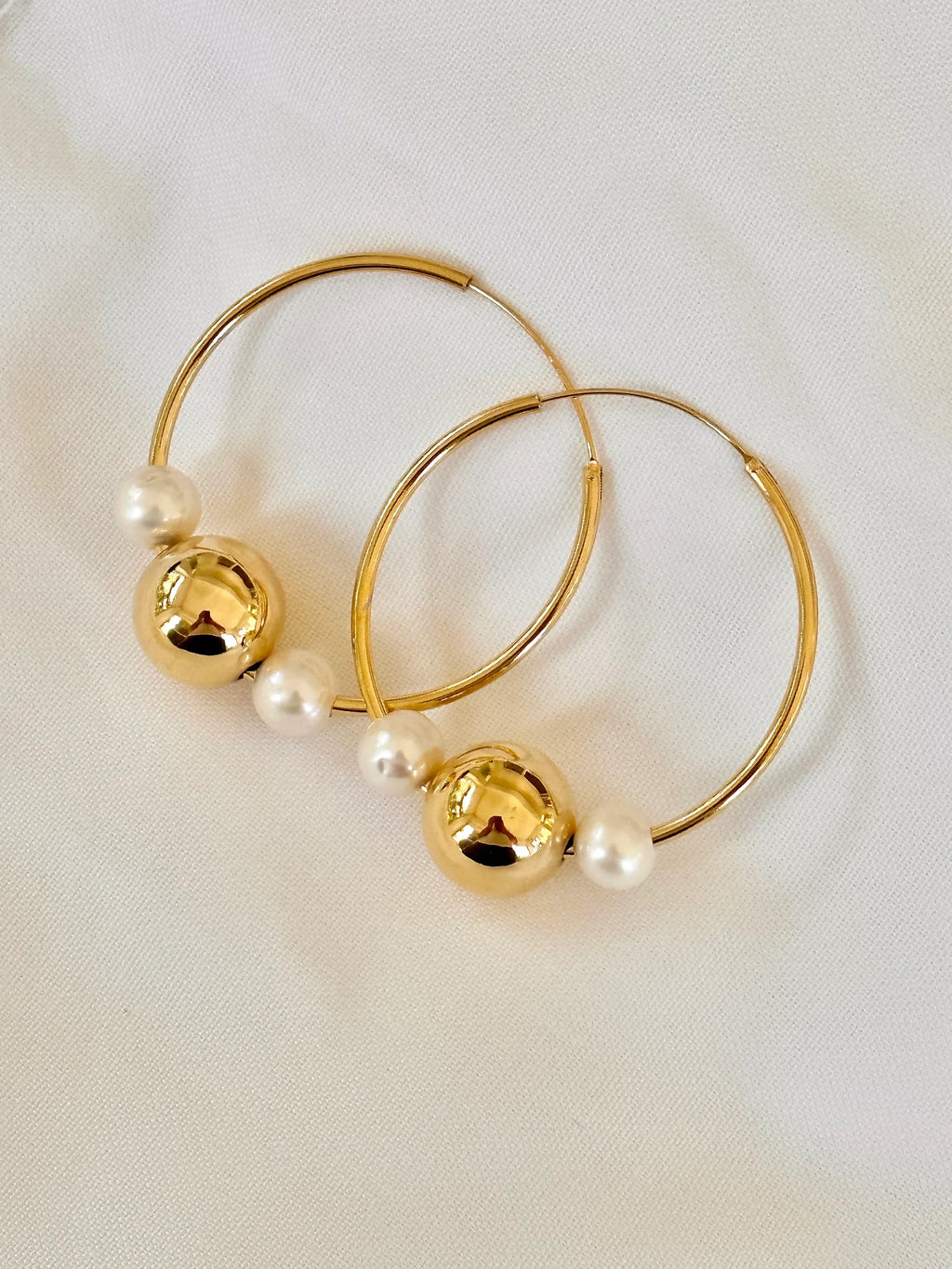 Sphere Gospel Large Hoop Earrings