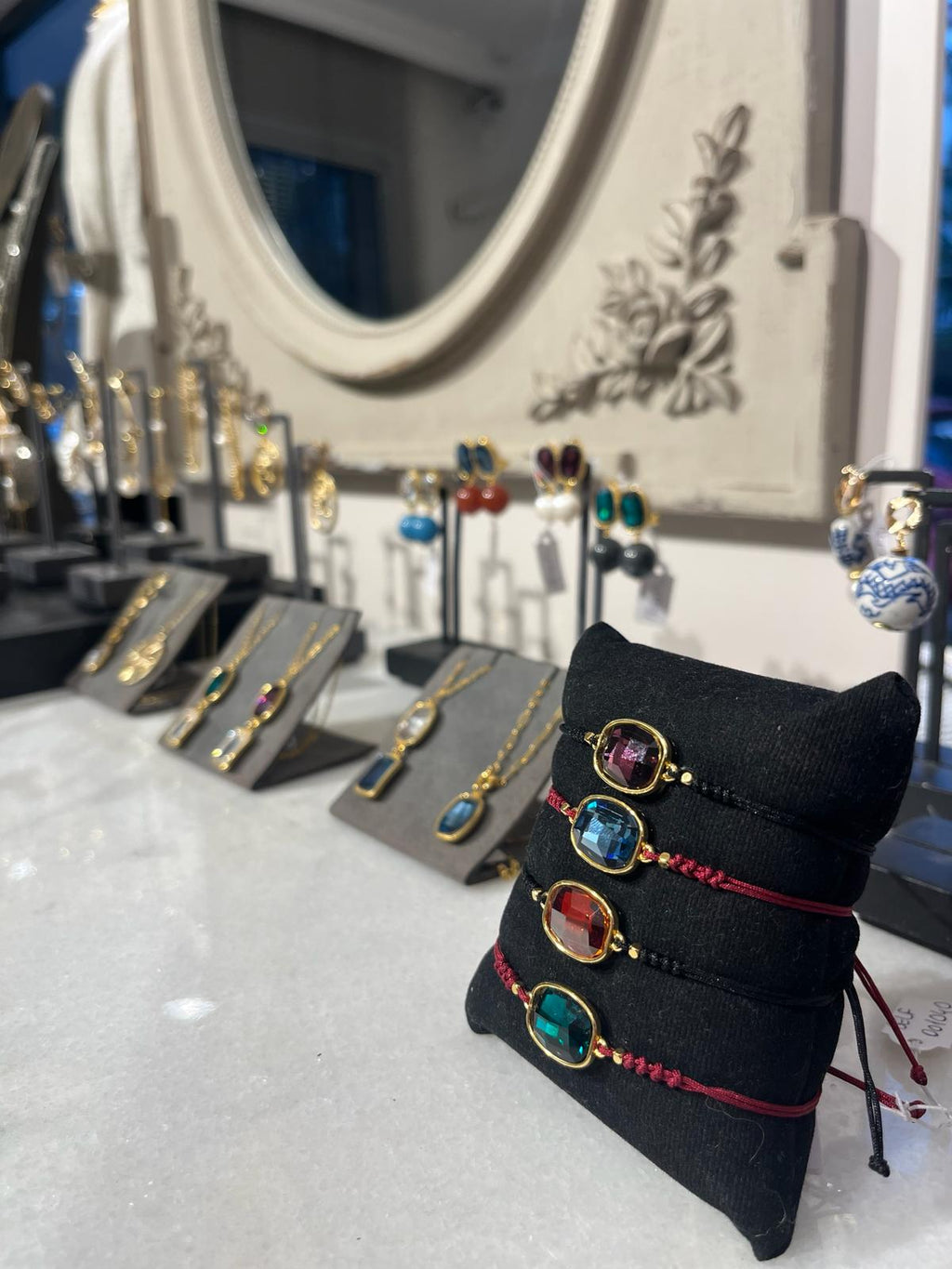 Deep Glow, Renkli Taþlý Küpe