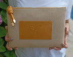 Sarý Cepli Clutch Çanta, Kadýn El Çantasý