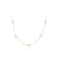 Dainty Minimal Pearl Chain Necklace