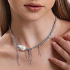 Pearl Allure, Barok Ýncili Örme Kolye