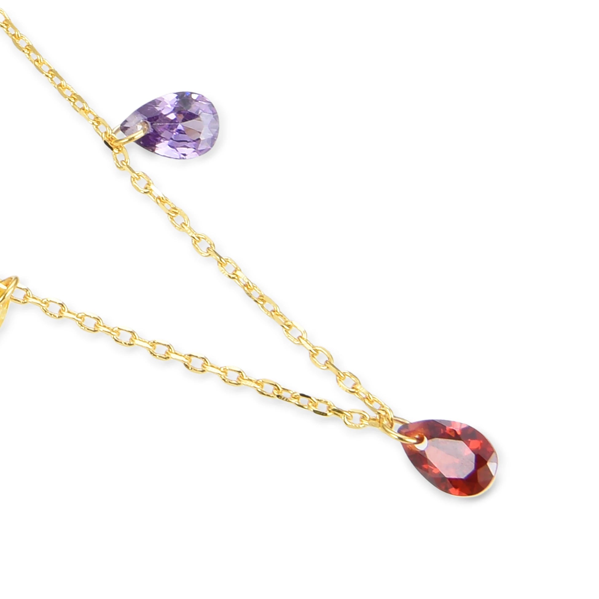 Orijinal Renkli Swarovski Taþlý Kolye