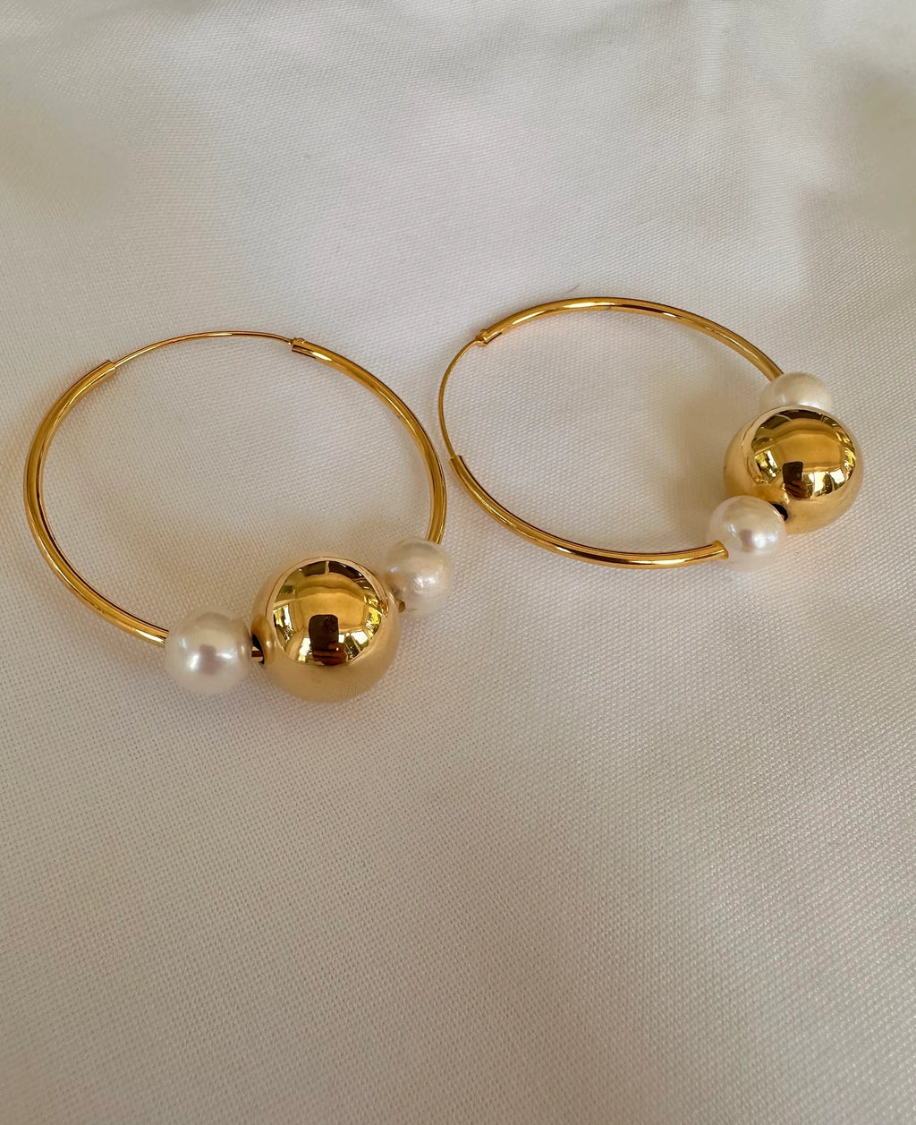 Sphere Gospel Large Hoop Earrings